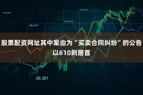 股票配资网址其中案由为“买卖合同纠纷”的公告以610则居首